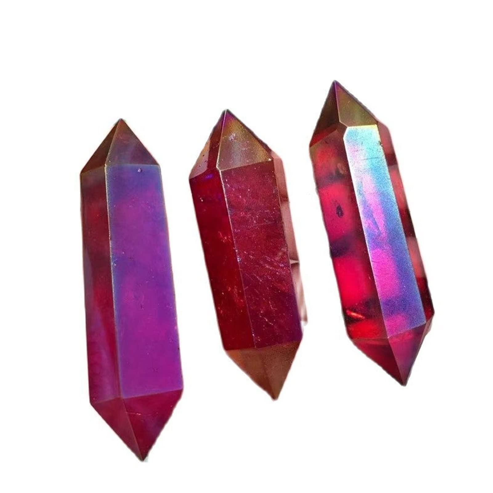 Amazon.co.jp: 天然水晶 天然クリアクォーツクリスタル六角形ダブル